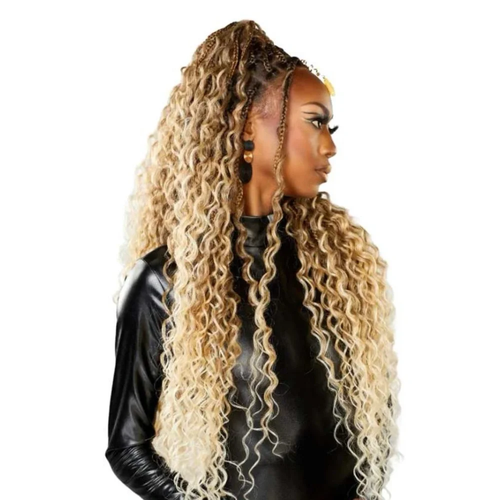 Ombre Blonde Braided  full lace Wig